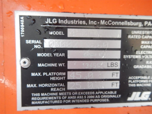 2016 JLG 450AJ for sale ref 51351147 - MachineryBroker.com