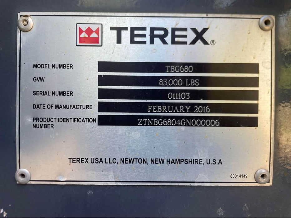 Terex horizontal TBG680 CBI for sale ref 69770123 - MachineryBroker.com